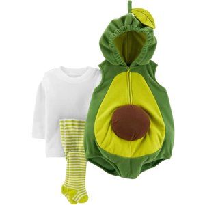 NEW Carter's Infant Baby Avocado Vegetable Fruit Hoodie Set Costume One Piece